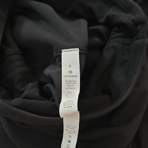 Lululemon Athletica Black Leggings Full Length Size 6 - Picture 6 of 7